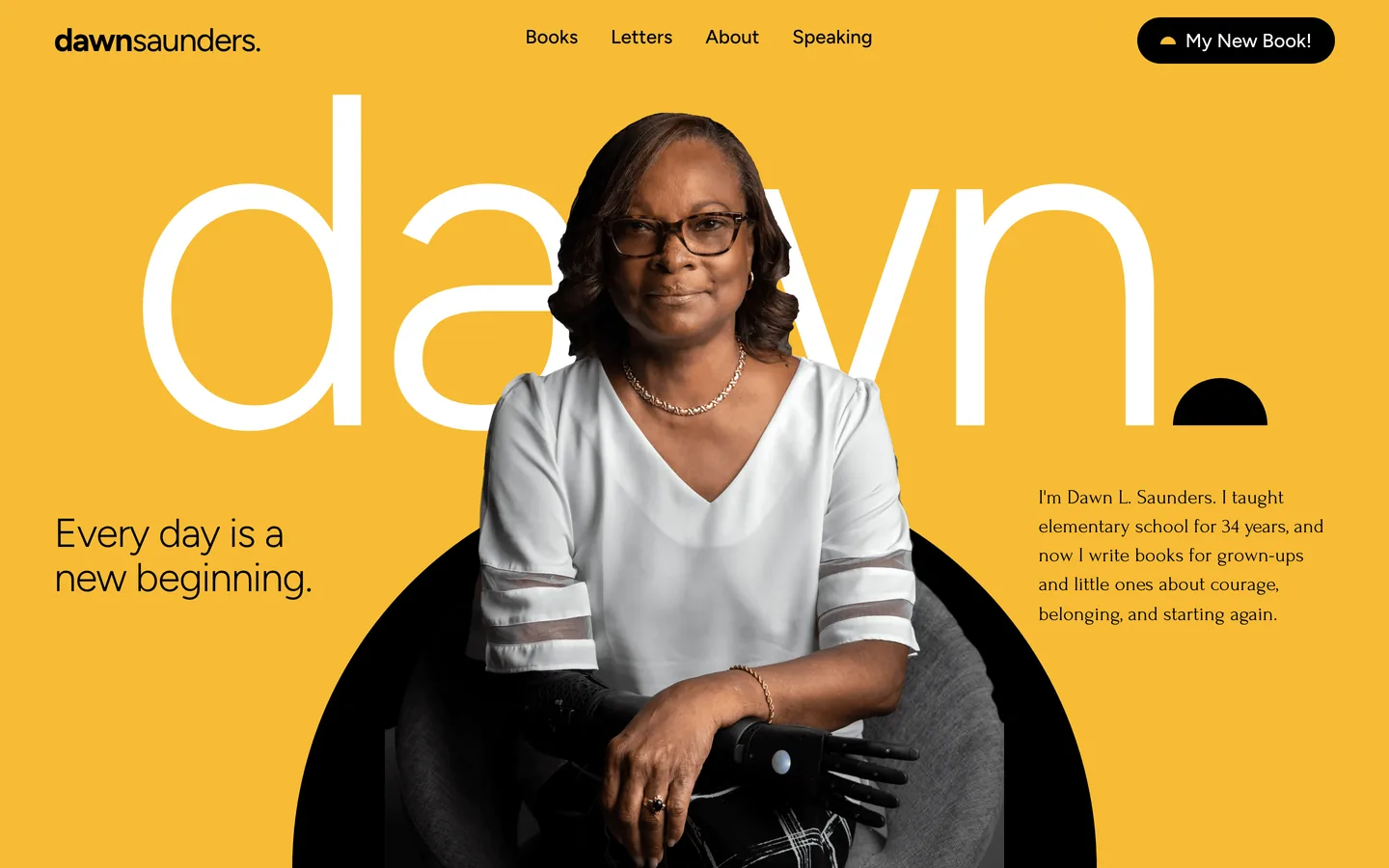 The Dawn L. Saunders author site home page